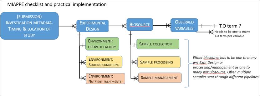 MIAPPE checklist relationships